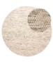 Wollteppich Rund - Ulstein Weiß/Schwarz - overzicht, thumbnail