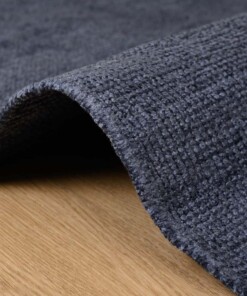 Viskose Teppich - Gem Blau - close up, thumbnail