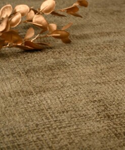 Viskose Teppich - Gem Olivgrün - close up, thumbnail