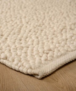 Wollteppich - Agder Weiß - close up, thumbnail