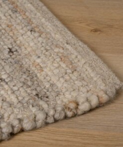 Wollteppich - Tinn Grau - close up, thumbnail