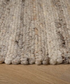 Wollteppich - Tinn Grau - close up, thumbnail