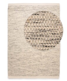 Wollteppich - Ulstein Weiß/Schwarz - overzicht, thumbnail