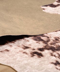 Kuhfell Teppich - Happy Spotted Cow Braun/Weiß - close up vouw, thumbnail