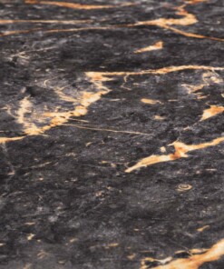 Teppich Marmor Waschbar - Moderna Schwarz/Gold - close up materiaal, thumbnail