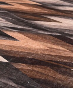 Teppich Modern Waschbar - Moderna Braun - close up materiaal, thumbnail