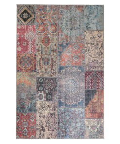 Patchwork Teppich - Fade Dreamer Bunt - overzicht boven