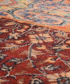 Patchwork Teppich - Fade Heritage Blau/Bunt - close up materiaal, thumbnail Patchwork Teppich - Fade Heritage Blau/Bunt - close up materiaal, thumbnail