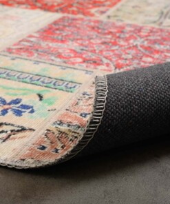 Patchwork Teppich - Fade Heritage Bunt - close up vouw, thumbnail Patchwork Teppich - Fade Heritage Bunt - close up vouw, thumbnail