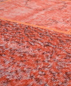 Patchwork Teppich - Fade Heritage Terrakotta - close up materiaal, thumbnail