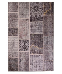 Patchwork Teppich - Fade Heritage Taupe - overzicht boven