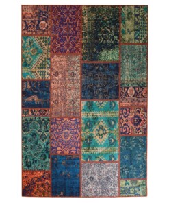 Patchwork Teppich - Fade No.1 Bunt - overzicht boven