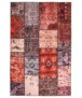 Patchwork Teppich - Fade No.1 Rot/Bunt - overzicht boven, thumbnail