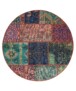 Patchwork Teppich Rund - Fade No.1 Rot/Bunt - overzicht boven, thumbnail
