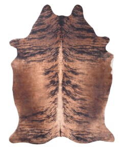 Kuhfell Teppich - Happy Cow Braun - overzicht boven, thumbnail