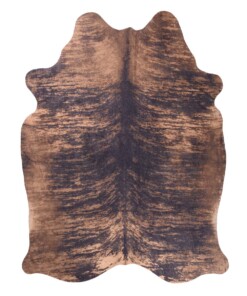 Kuhfell Teppich - Happy Cow Dunkelbraun - overzicht boven, thumbnail