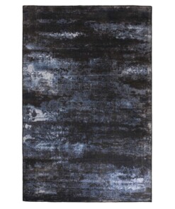 Vintage Teppich - Fade Celestial Blau/Schwarz - overzicht boven