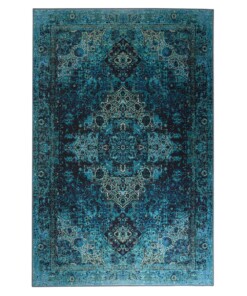 Vintage Teppich - Fade No.2 Blau - overzicht boven