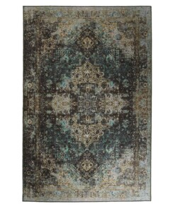 Vintage Teppich - Fade No.2 Grün - overzicht boven