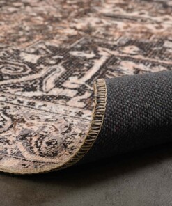 Vintage Teppich - Fade No.3 Beige - close up vouw, thumbnail