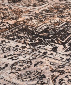 Vintage Teppich - Fade No.3 Beige - close up materiaal, thumbnail