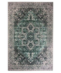 Vintage Teppich - Fade No.3 Grün - overzicht boven