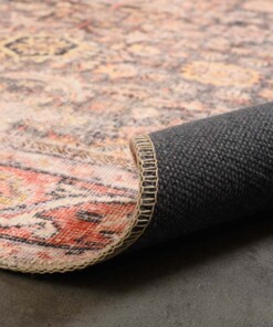 Vintage Teppich - Fade Prestige Beige - close up vouw, thumbnail