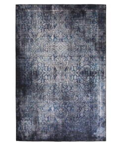 Vintage Teppich - Fade Stellar Blau/Silber - overzicht boven