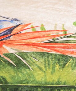 Teppich Dschungel Waschbar - Moderna Bunt - close up materiaal, thumbnail