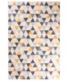 Teppich Geometrische Muster Waschbar - Moderna Blau/Gelb - overzicht boven, thumbnail