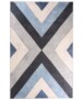 Teppich Geometrische Muster Waschbar - Moderna Rosa/Grau - overzicht boven, thumbnail