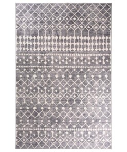 Teppich Geometrische Muster Waschbar - Moderna Grau/Weiß - overzicht boven, thumbnail