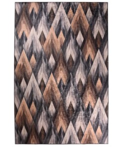 Teppich Modern Waschbar - Moderna Braun - overzicht boven, thumbnail