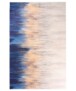 Teppich Modern Waschbar - Moderna Gold/Blau - overzicht boven, thumbnail
