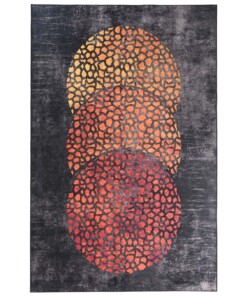 Designer Teppich Waschbar - Moderna Schwarz - overzicht boven, thumbnail