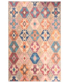 Retro Teppich Waschbar - Moderna Bunt - overzicht boven, thumbnail
