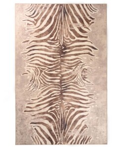 Teppich Zebra Waschbar - Moderna Braun - overzicht boven