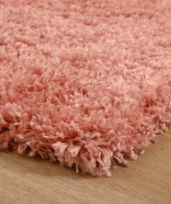 Teppich Quadratisch Hochflor - Cozy Shaggy Rosa