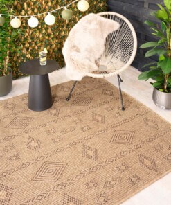 Outdoor Teppich Jute Optik - Boho Bliss Beige/Braun