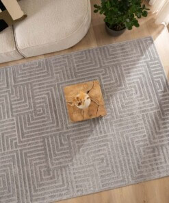 Teppich Quadratisch Skandinavisch - Contour Gem Grau