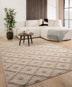 Teppich Skandinavisch - Arc Diamond Beige