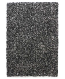 Hochflor Teppich Meliert - Blend Schwarz/Weiß/Grau - overzicht, thumbnail