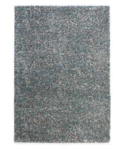 Hochflor Teppich Meliert - Blend Blau/Grau - overzicht