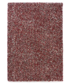 Hochflor Teppich Meliert - Blend Rot/Grau - overzicht