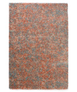 Hochflor Teppich Meliert - Blend Orange/Blau - overzicht