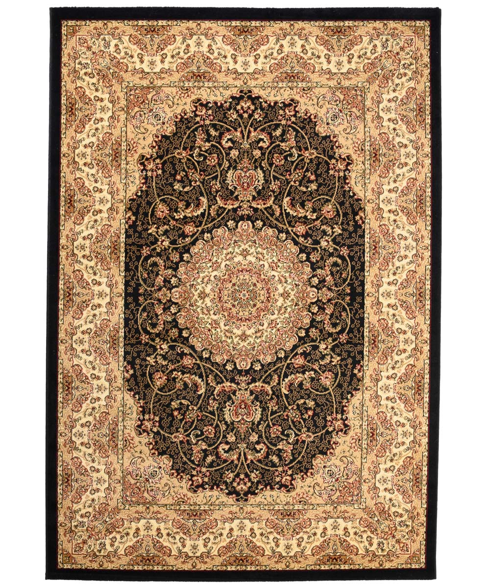 Perserteppich - Mirage Rustic Schwarz/Beige - overzicht Perserteppich - Mirage Rustic Schwarz/Beige - overzicht