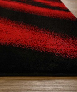 Teppich Modern - Vision Rot/Schwarz - close up