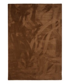 Flauschiger Teppich Kurzflor - Plush Braun - overzicht, thumbnail