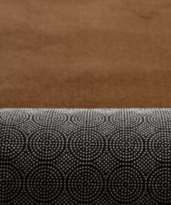 Flauschiger Teppich Kurzflor - Plush Braun - close up, thumbnail