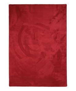 Flauschiger Teppich Kurzflor - Plush Rot - overzicht